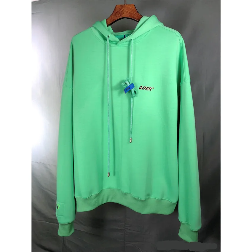 

Oversize Adererror Hoodies Sweatshirts Men Women Space Invaders Ader Error Hoodie Neon Green Broken Design