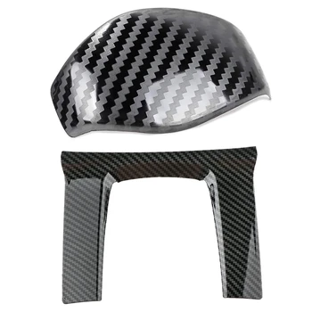 

2x Carbon Fiberinner Style Gear Shift Frame Cover Trim for Honda Civic 2016-2019