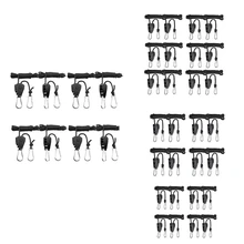 Cintre à pince à corde réglable, robuste, 1/8 pouces, pour tente de croissance à LED, engrenages internes en métal renforcé 
