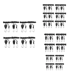 Cintre à pince à corde réglable, robuste, 1/8 pouces, pour tente de croissance à LED, engrenages internes en métal renforcé 