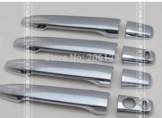 

ABS! Chrome Side Door Handle Cover Trim 8pcs For Mitsubishi Outlander 2013 2014 with smart key hole
