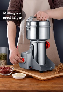 

SUSWEETLIFE Chinese herbal medicine smash machine, household small steel mill, five grain dry mill and powder breaker 220V