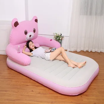 

Manufacturer's Direct Selling Glamour Powder Household Double Thickened Inflatable Lifting Chair Lazy Inflatable Bed Folding