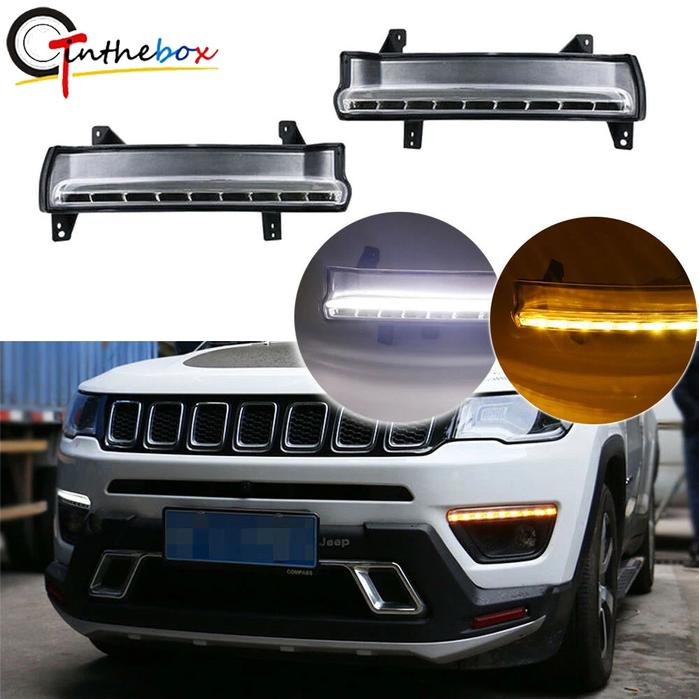 GTinthebox 2pcs Switchback LED Daytime Running Lights/Turn Signal Lamps