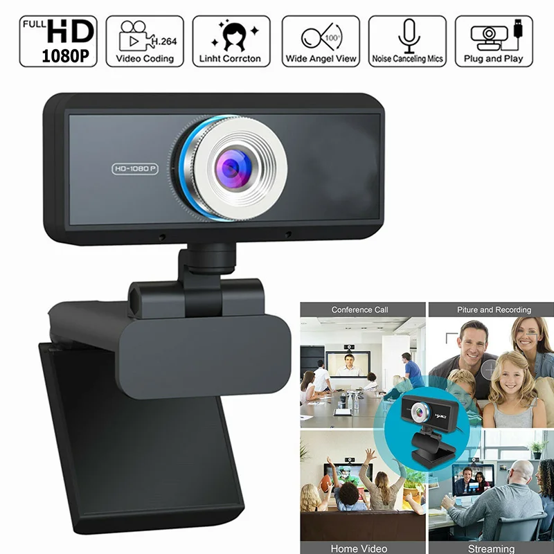 Новая веб-камера USB HD Широкоформатный видеозвонк 1080P настольный ноутбук