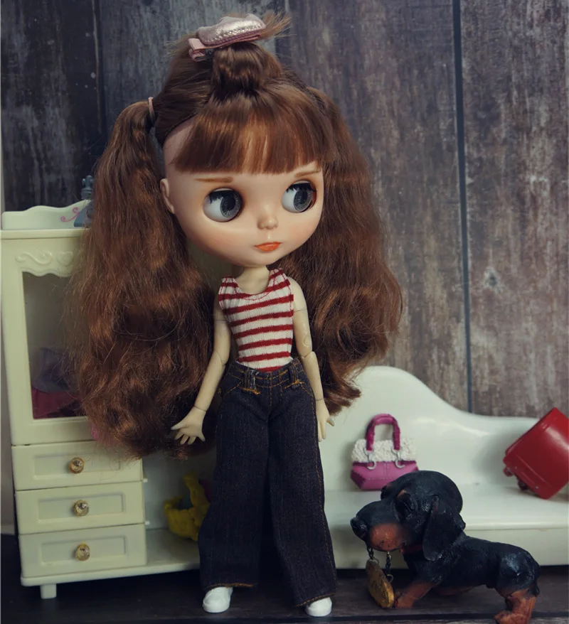 Blythy Doll Sweetpie Outfits Cute Doll Bohemia Clothes For Blyth Tops Kids Toy 1/6 Accessories Cute Decors Licca Dress