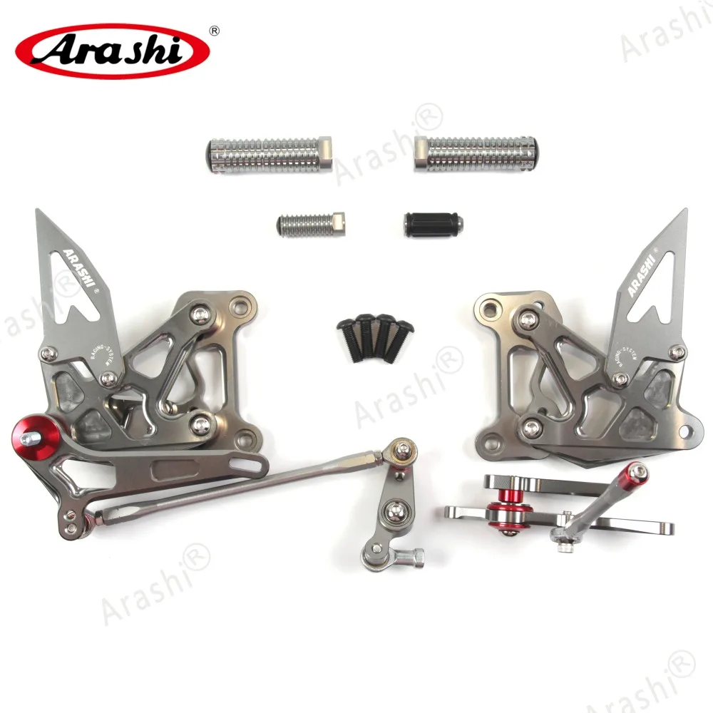 Араши Для MV AGUSTA 800 2012- ЧПУ Rider Rearset Регулируемые подножки 675 электронного отслеживания товаров, при заказе от ORO Brutale 675 2012 2013
