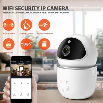 

WiFi IP Camera Auto-Tracking 1080P HD Home Securce Night Vision Tuya Smartlife Wireless Mini Camera Monitor Security Camera