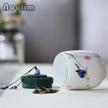 Ручная роспись, маленькая чайная коробка, Бытовая Керамическая чайная герметичная емкость для хранения в японском стиле, портативная маленькая канистра для путешествий