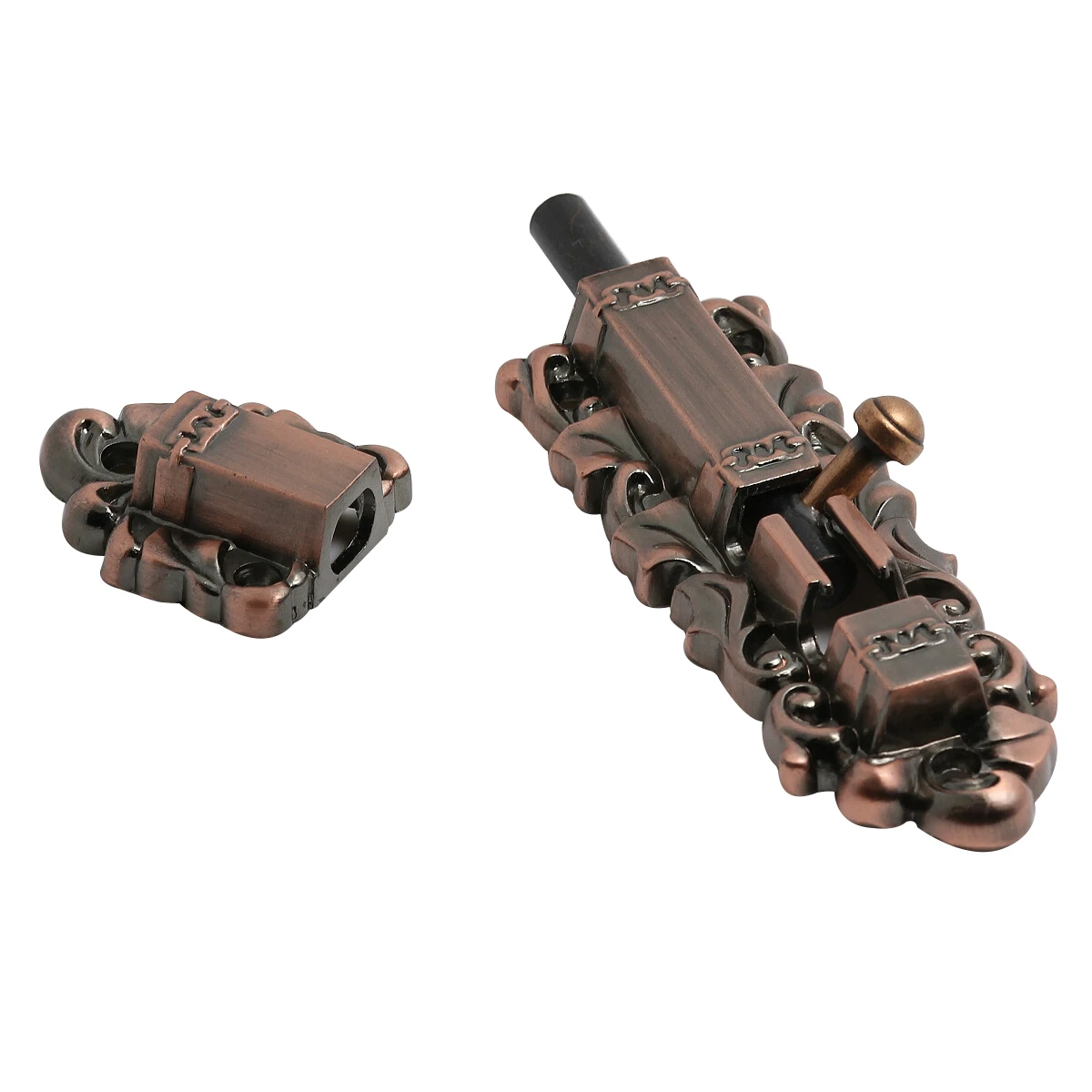 Защелка для дверных ворот Античная Медная дверь болт классический деревянный