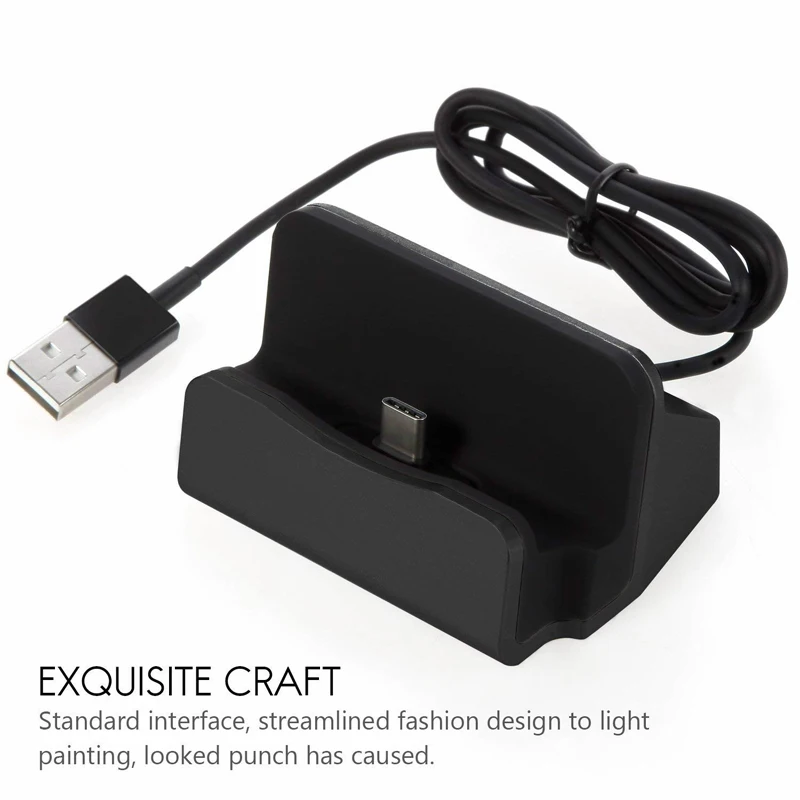 Type C USB Dock Charger For iPhone 14 13 12 11 Pro XS Samsung S10 S9 S8 S7 S6 Plus Charge Cradle Dock Station Stand Charger Base — view 4