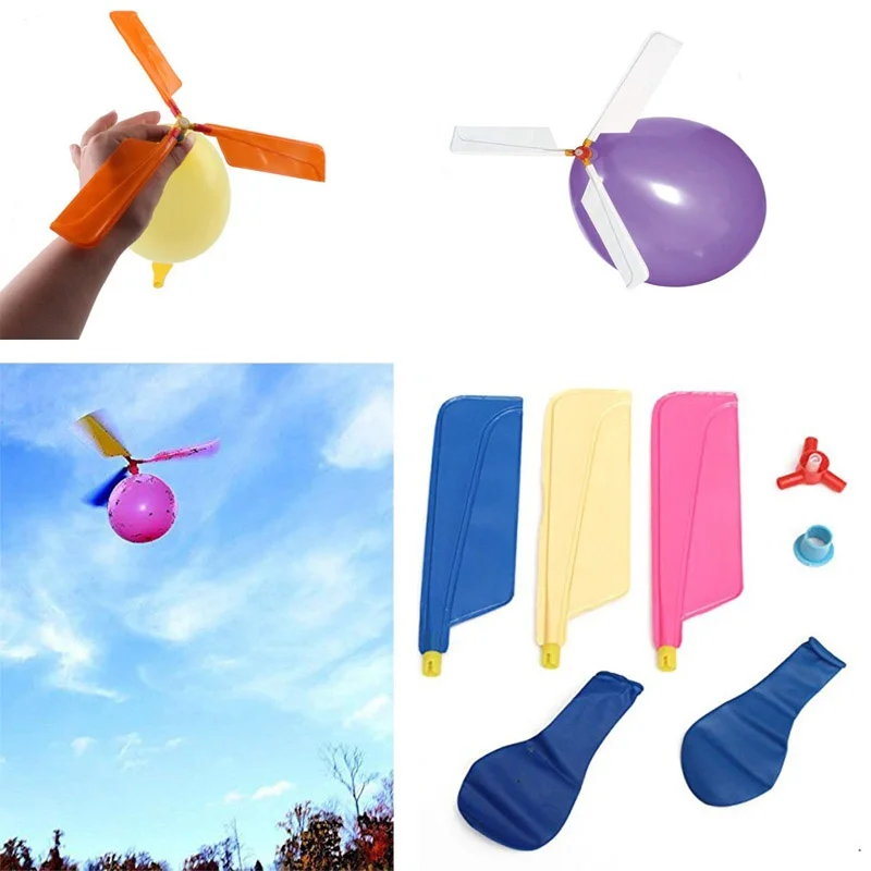 Вечерние наполнением пляжные летающие игрушки отдых на открытом воздухе спорта 5 шт./компл. воздушных шаров для детей вертолет летающие игрушки
