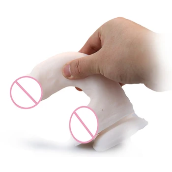 VETIRY Super Soft Dildo  Vagina Massager Artificial Penis Anal Plug With Sucker Female Masturbators Adult Sex Toys For Women 3