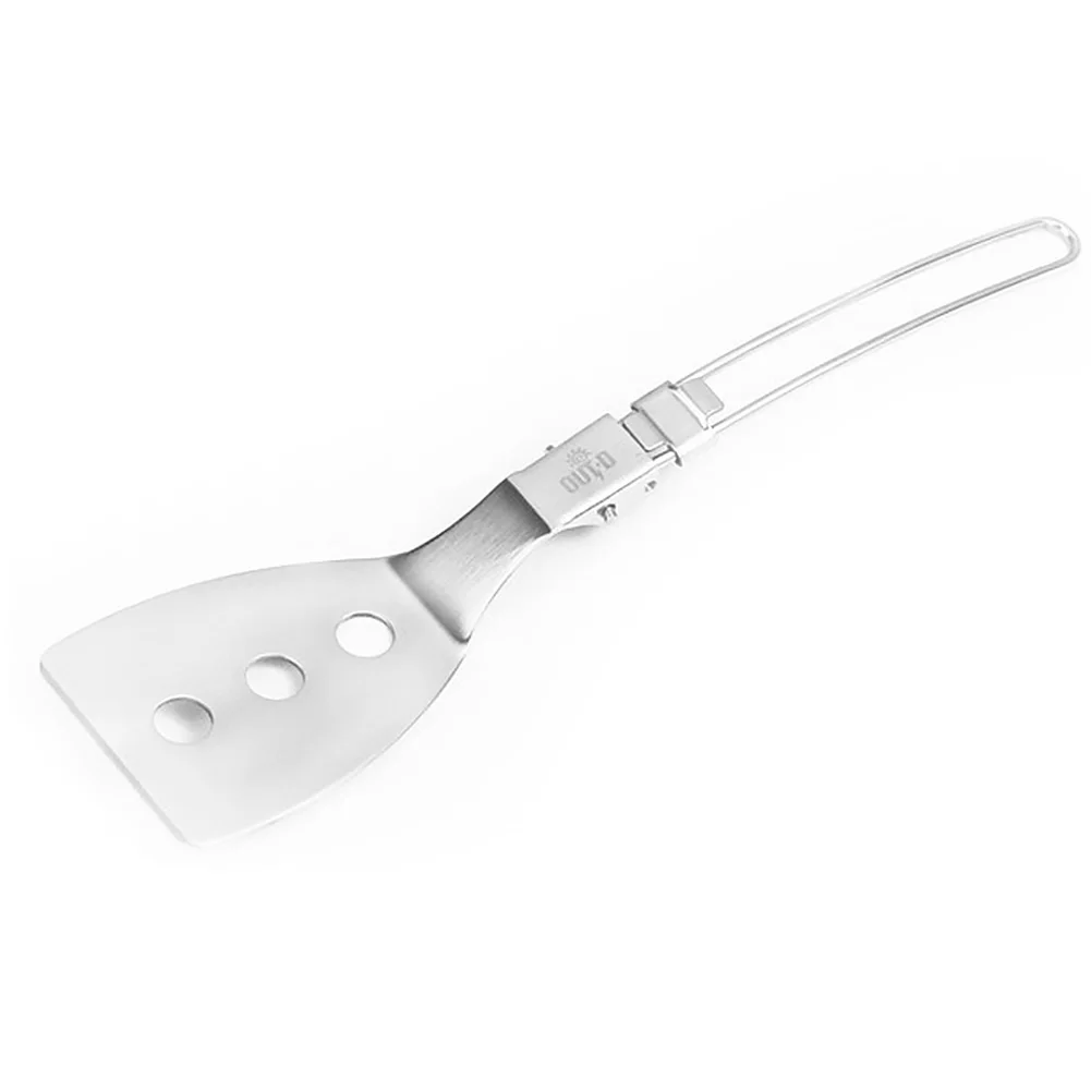 Chef Foldable Picnic Scraper Frying Stainless Steel Travel Lightweight Kitchen Spatula Portable Outdoor Tableware Space Saving