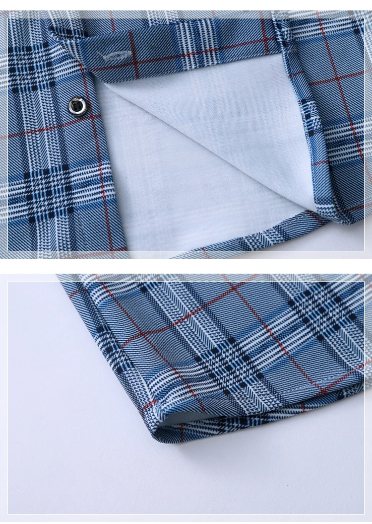 Рубашка для мужчин s Slim Fit с длинными рукавами, рубашки для мужчин, мужская рубашка в стиле кэжуал, 2019, осенняя клетчатая M-7XL A14