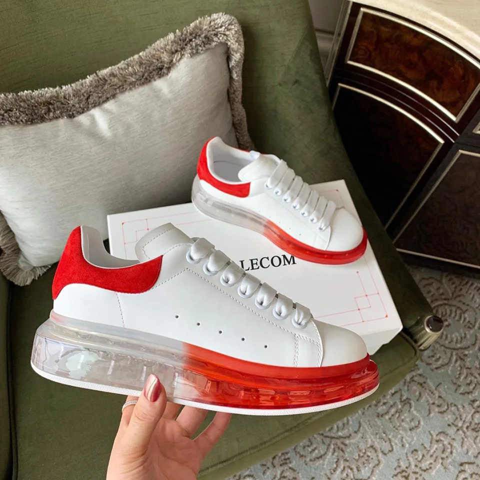 

BELLECOM 2019 Early Autumn New Ladies'Small White Shoes with Air Permeability and Heavy Bottom Leisure Sports mcqueen shoes