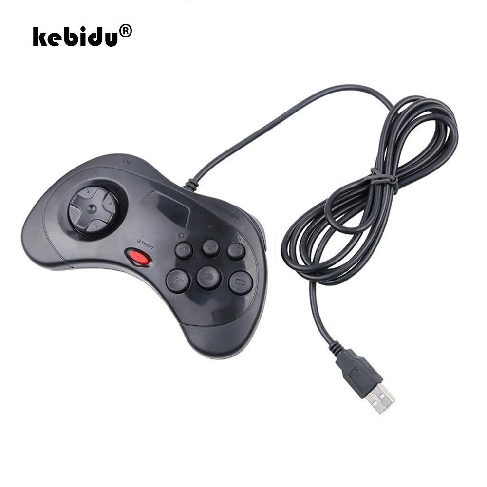 Kebidu Новый проводной геймпад USB Классический игровой контроллер джойпад для ПК Sega