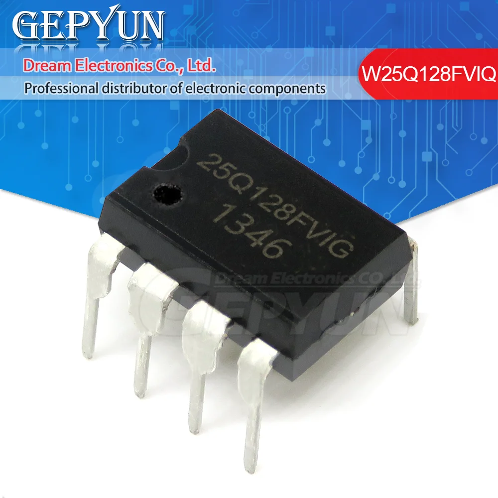 

2 шт. W25Q128FVIQ 25Q128FVIQ W25Q128 DIP8 Новая фотография
