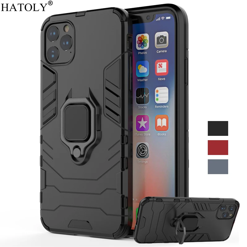 Чехол для iPhone 11 Pro Max 6 5 дюйма чехол с магнитным кольцом-держателем чехол-бампер
