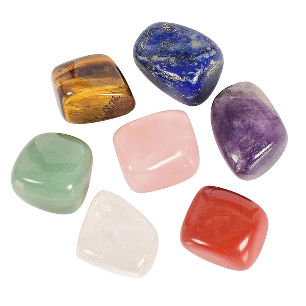 

Polished Mineral Balancing Decorative Meditation Irregular Crystals Stones Shiny Reiki Healing 7 Colors Comfortable Energy Flow