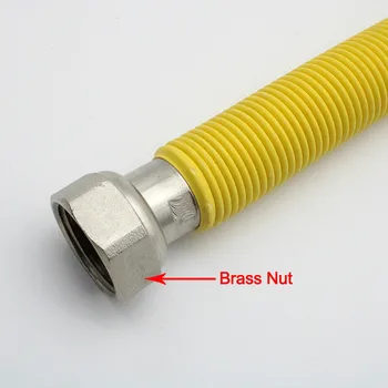 

LF16004A F3/4"*M3/4" Stainless steel Corrugated Supply Hose Water Heater connector flexible hose elastic hose gas hose