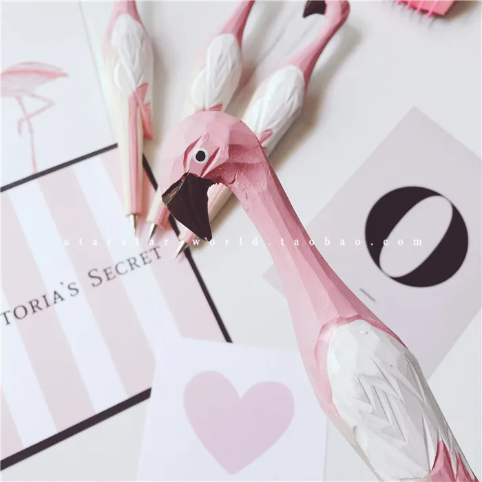 

gifts Cartoon cute pen Wood carving animal ballpoint pen free shipping