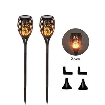 

Retro Waterproof 96 LEDs Solar Flame Flickering Landscape Garden Lamp Torch Light Auto-recharging Garden Pathways Led Flame Lamp