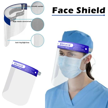 

Safety Full Face Shield Guard Protector Mask Available To Go Out To Prevent Droplet Transmission Suitable For Adults And Kids