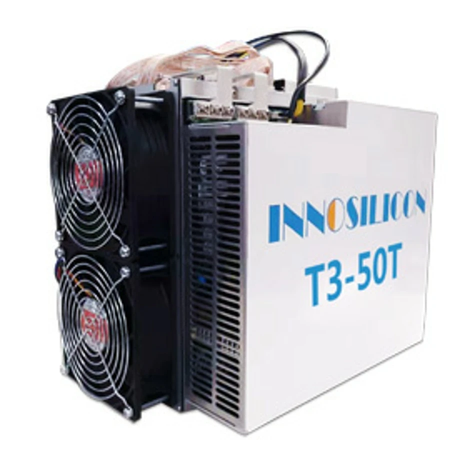 Asic BTC BCH Miner Innosilicon T3 50T с БП лучше T2T Antminer S9 S15 S17 T9+ T15 T17 T17e WhatsMiner M3X M10 M20S