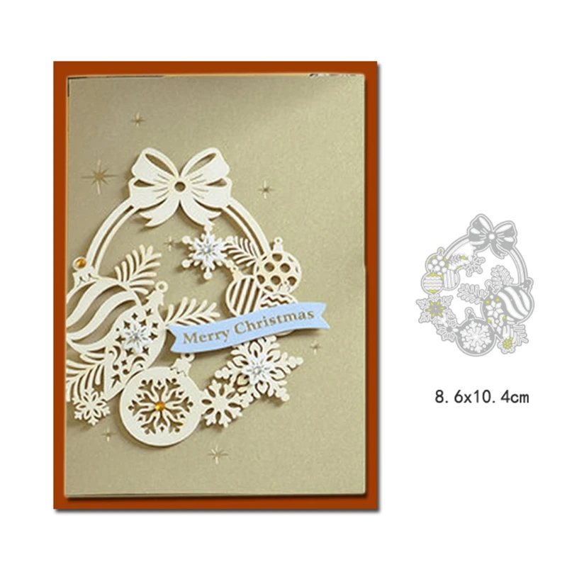 Scrapbooking Embossing Stencil Album Paper Cards Craft Decoration Metal DIY Stamping Template Christmas Carbon Steel Cutting Dies Set 