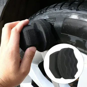 

Professional Automotive Car Wheel Washer Tyre Tire Dressing Tools Hex Grip Applicator Handheld Tire Waxing Sponge Accessories