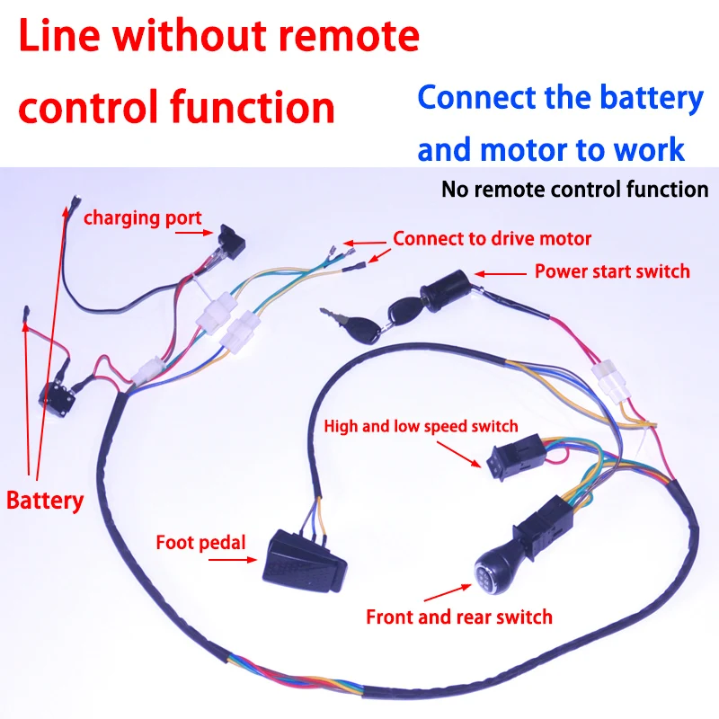6V 12V 24V DIY hecho a sí mismo paseo eléctrico para niños en