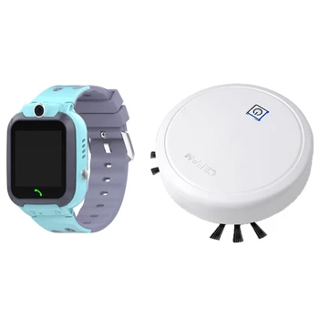 

1Pcs Smart Watch Kids Sport Gps Smart Clock & 1Pcs Auto Rechargeable Smart Robot Vacuum Cleaner Mop Cleaner