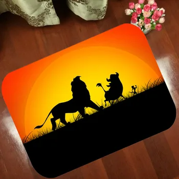 

Floor Mats Anti Slip Mat Colorful Simba The Lion King cartoon anime Printed Pattern Carpet Rug for Bathroom Door Living Room