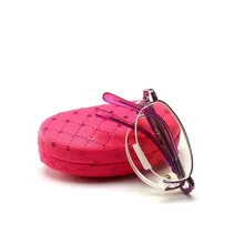 Портативный полуоправа женские модели анти-синий светильник складной смолы очки для чтения 88832