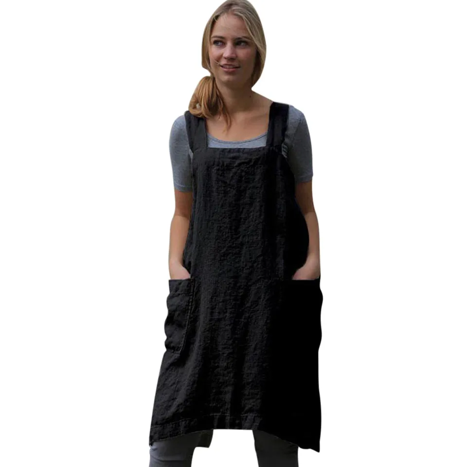 baggy pinafore dress