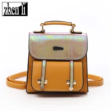 Летняя женская сумка стиль универсальный модный женский рюкзак с блестками студенческий стиль одноцветная сумка