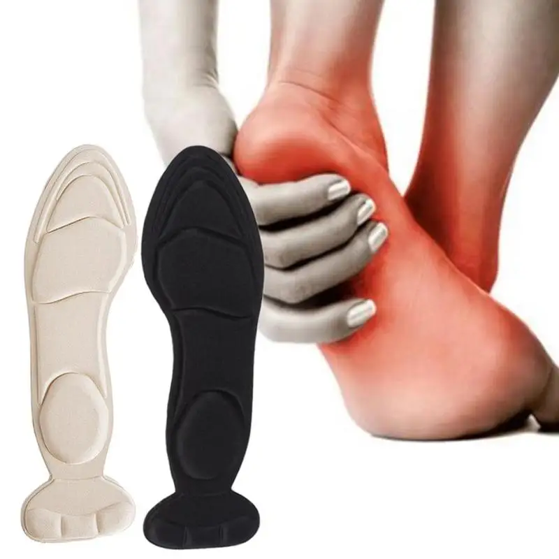 

1 Pair Insole Pad Inserts Heel Post Back Breathable Anti-slip For High Heel Shoe Memory Foam Orthotics Arch Support Insole