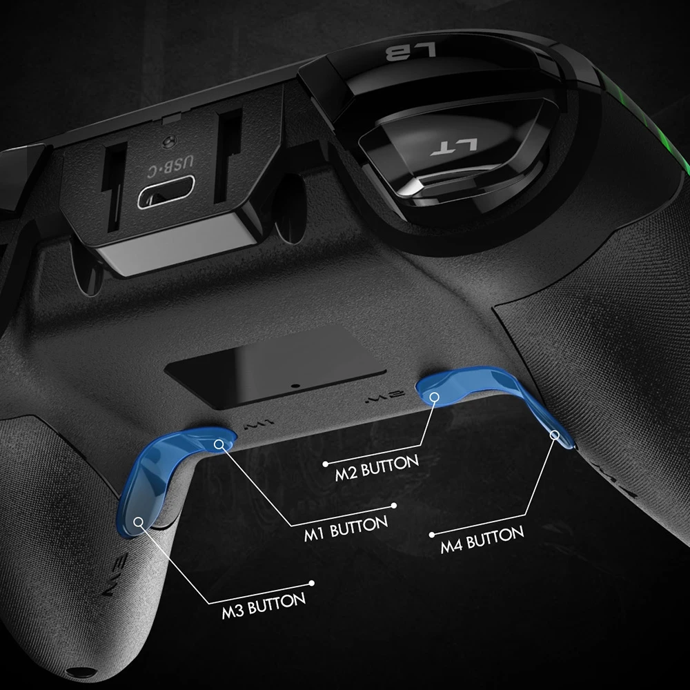 Controlador de Controle sem Fio para Ps3 Joystick com 4 Easysmx Windows Android Nintendo Switch Botões Personalizados Esm-9110 pc 10 - Image 5