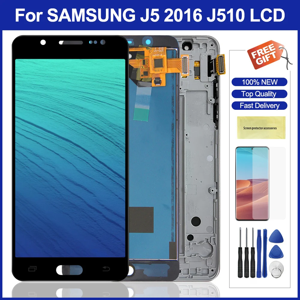 J510 ЖК дисплей для Samsung Galaxy J5 2016 сенсорный экран дигитайзер Замена J510F J510G J510M|Экраны