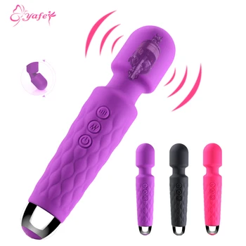 10 Speed Strong Dildo AV Vibrator for Women Vagina Clitoris Stimulator Vibrators Magic Wand Massager Erotica Sex Toys for Adults 6