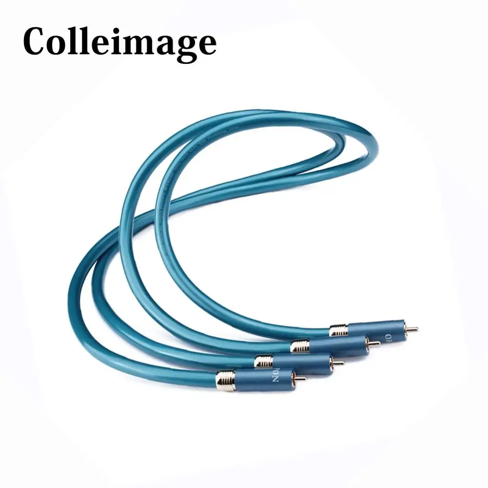 Мужской аудиокабель Hi Fi 8N OCC Ortofon RCA кабель end CD DVD усилитель соединительный 2RCA к