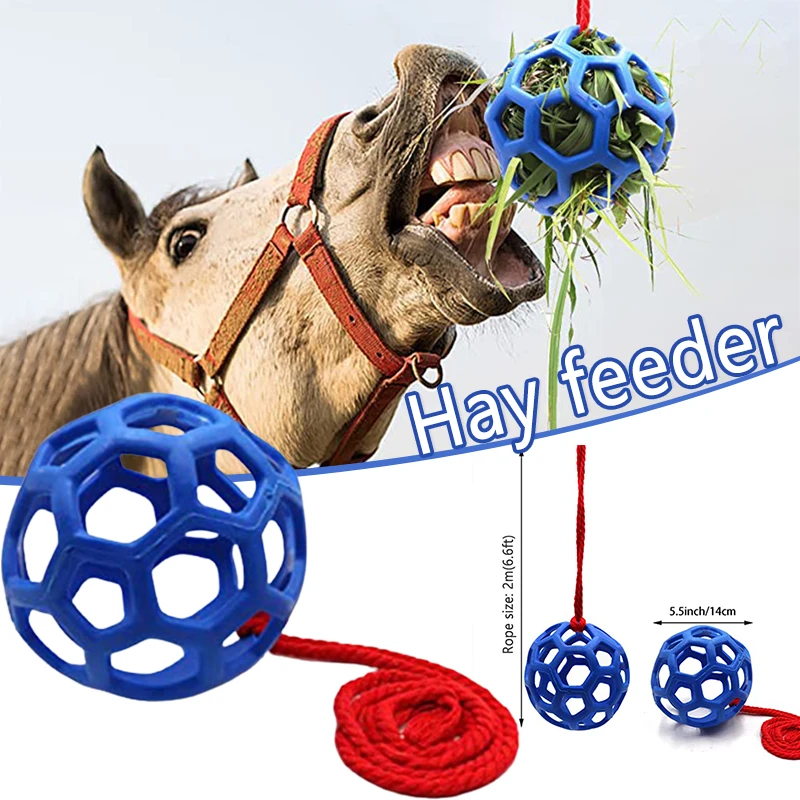Stretchable Feeding Dispenser Hay Feeder Feeding Toy Ball Horse Treat Ball UK 