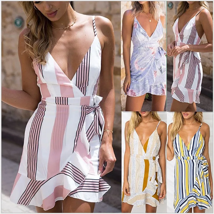 

Digital Printing Sexy Bandage Cloth Dress WOMEN'S Dress