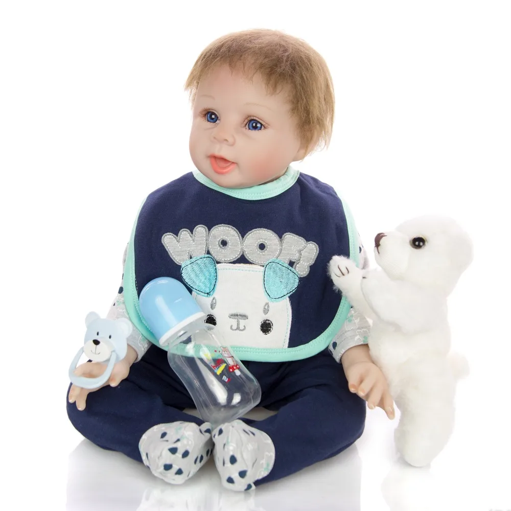 2" 55 см bebe reborn Мягкие силиконовые детские куклы reborn, реалистичные детские игрушки для новорожденных, подарок для детей