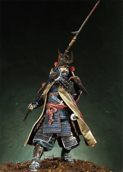 

1/16 Scale Japanese Armored Warrior General Miniatures Scene Unpainted DIY Assembling Static 90 MM Figure GK Resin Model Kits