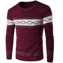 

Autumn Winter Sweaters Casual Pullovers 2021 New Men Navy Long Sleeve Knitted Sweater High Quality Pullovers Homme Warm Knitwear