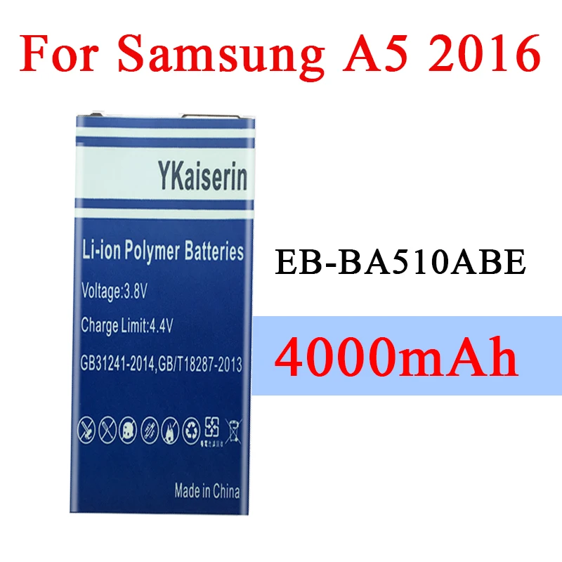Аккумулятор для Samsung Galaxy 2016 Edition A510 4000 мАч с номером отслеживания моделей A5100 A5 A51