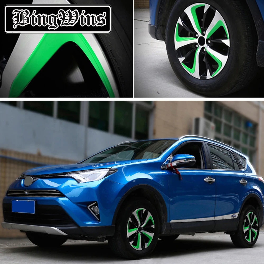 BeingWins автомобильный Стайлинг для Toyota RAV4 2.0L 16-19 ступицы колеса украшения патч автомобильная шина кольцо украшение полосы переоборудование колеса