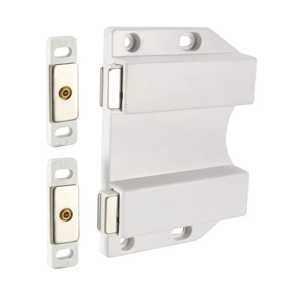 

4Pcs Damper Push Latch RV Drawer Closet Metal Kitchen Cabinet Opener Soft Close Home Magnet Cupboard Door Catches Wardrobe